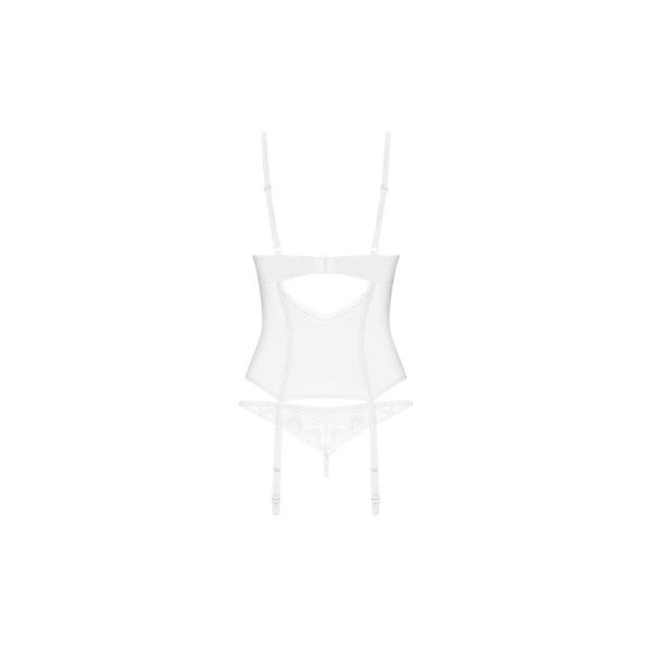 Alissium corset et string - Blancs